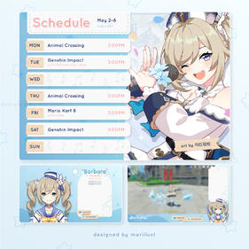 Barbara overlays and schedule