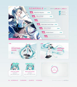 Fanmade Hatsune Miku stream set